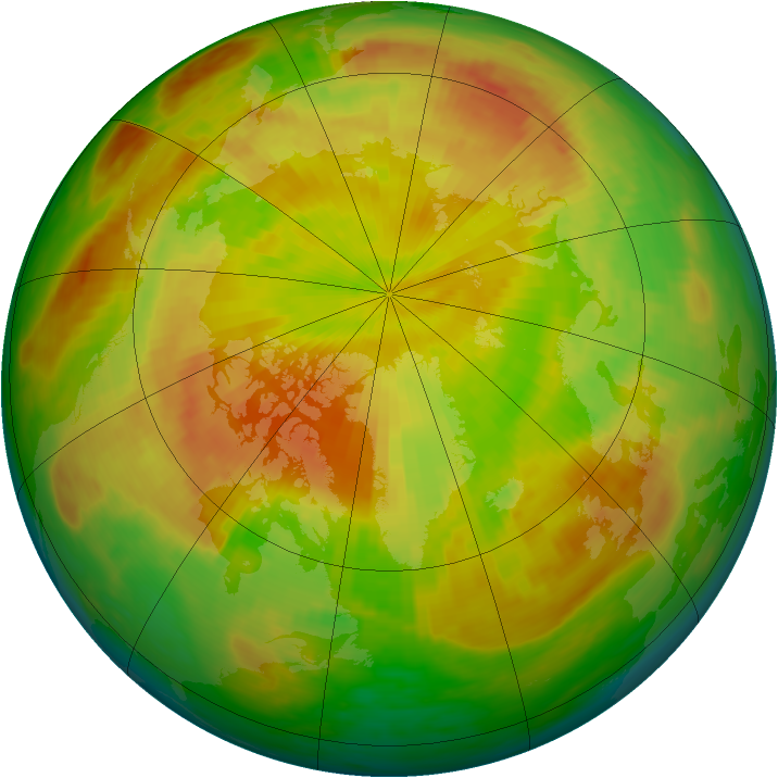 Arctic ozone map for 11 May 1983